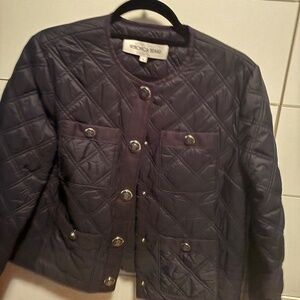 Veronica Beard Shalia Quilted Jacket in Navy